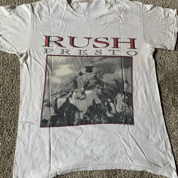 1990 vintage rush paramount tour t shirt size L